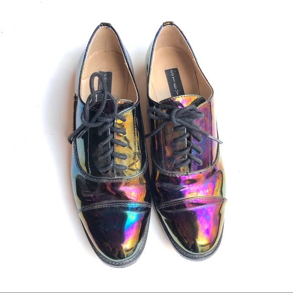 steve madden holographic sneakers